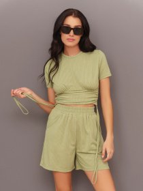 Костюмы ISSA Plus модель 13428_olive Фото