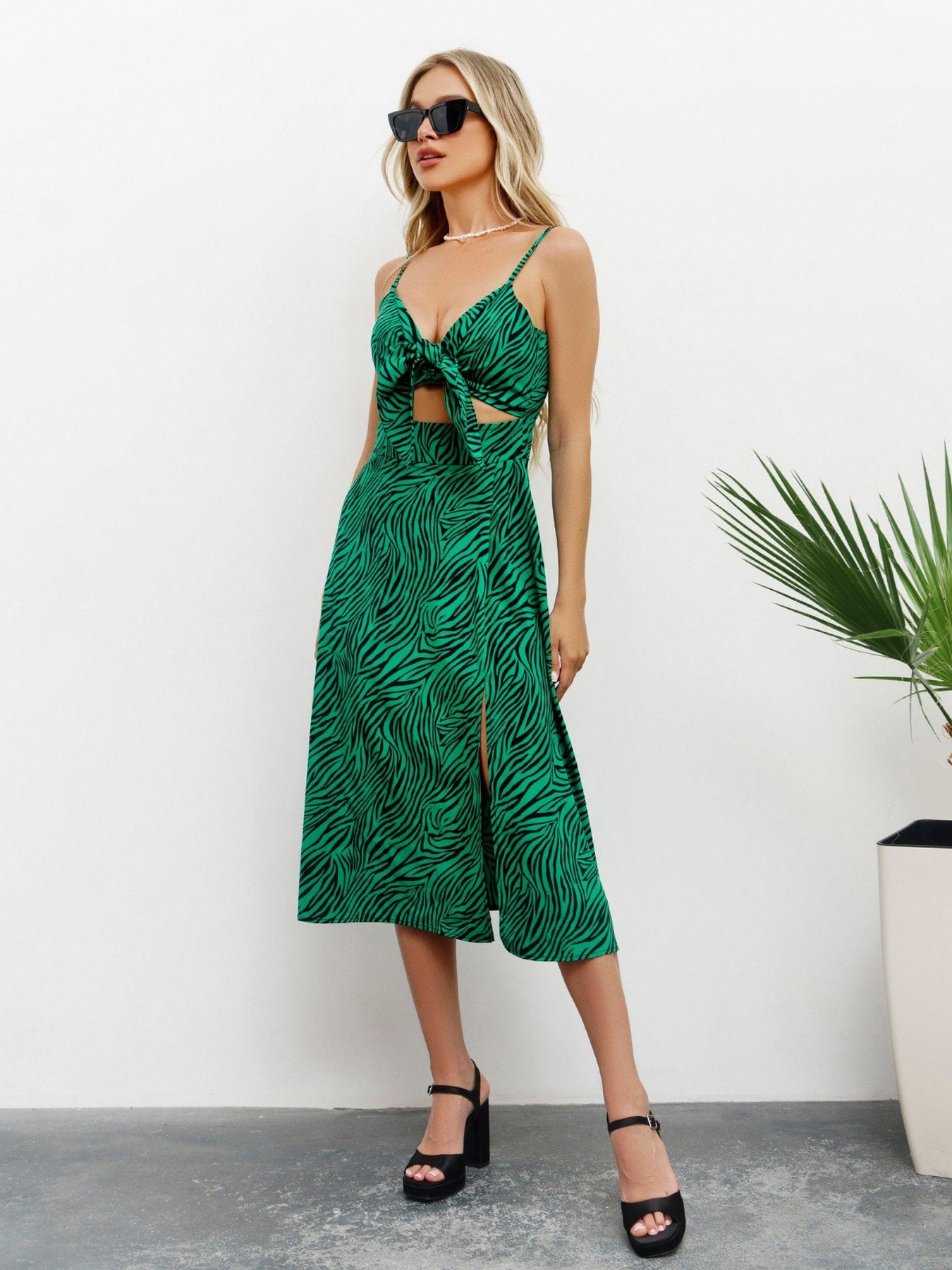 Платья ISSA Plus модель 13431_green Фото