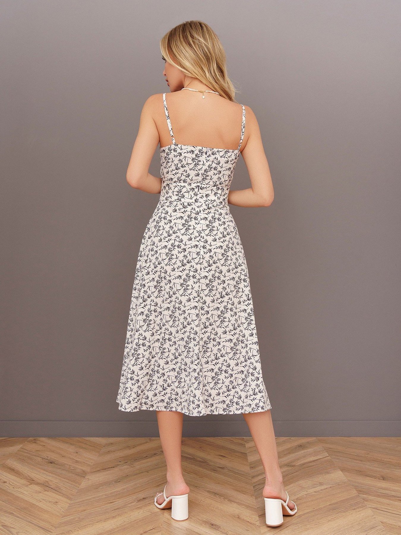 Платье миди ISSA Plus модель 13432_white Фото