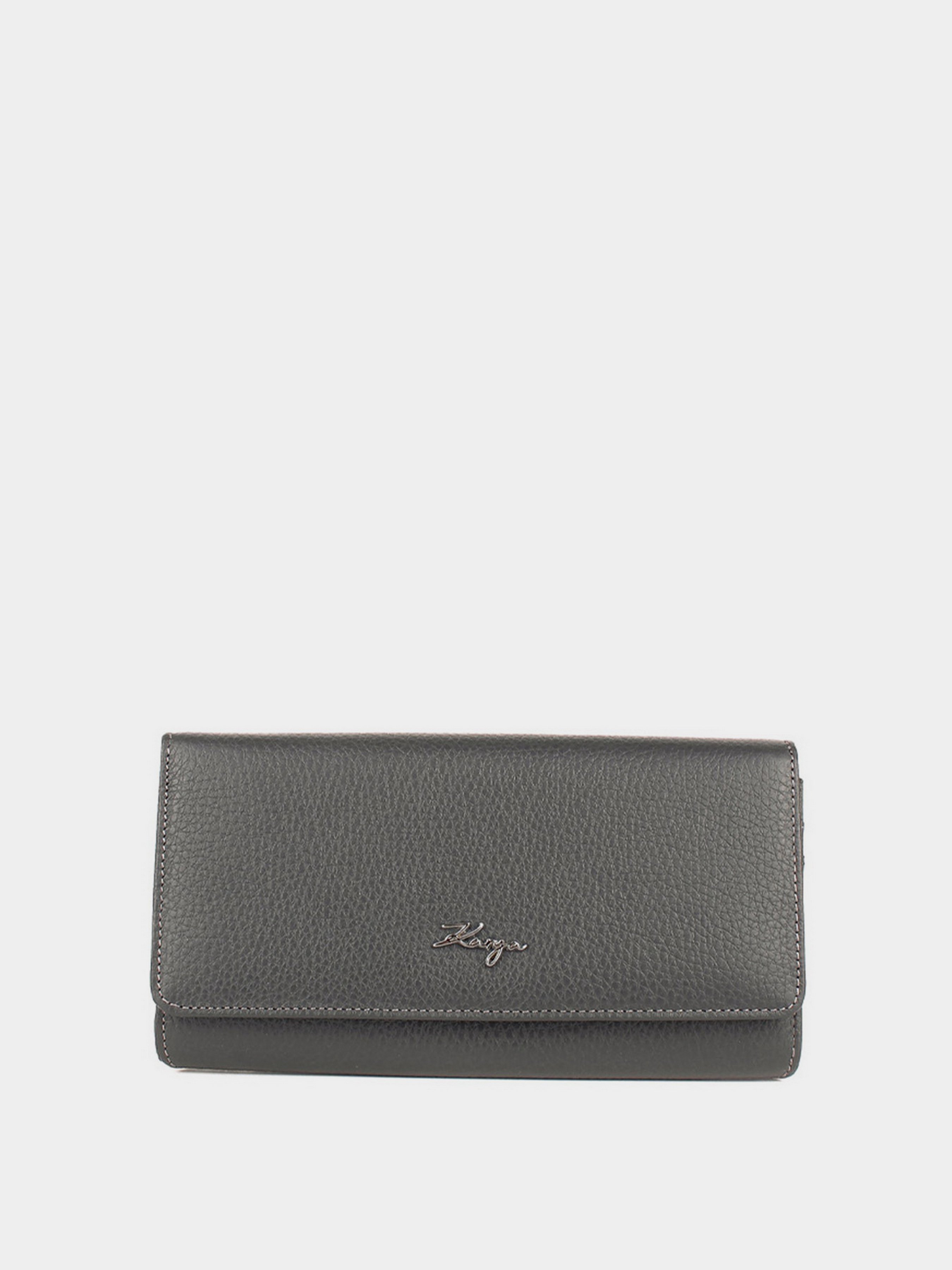 KARYA Гаманець (1213-081) Жіноче, колір - Сірий, матеріал - Шкіра