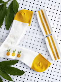 Шкарпетки та гольфи ISSA Plus модель NS-47_whiteyellow Фото