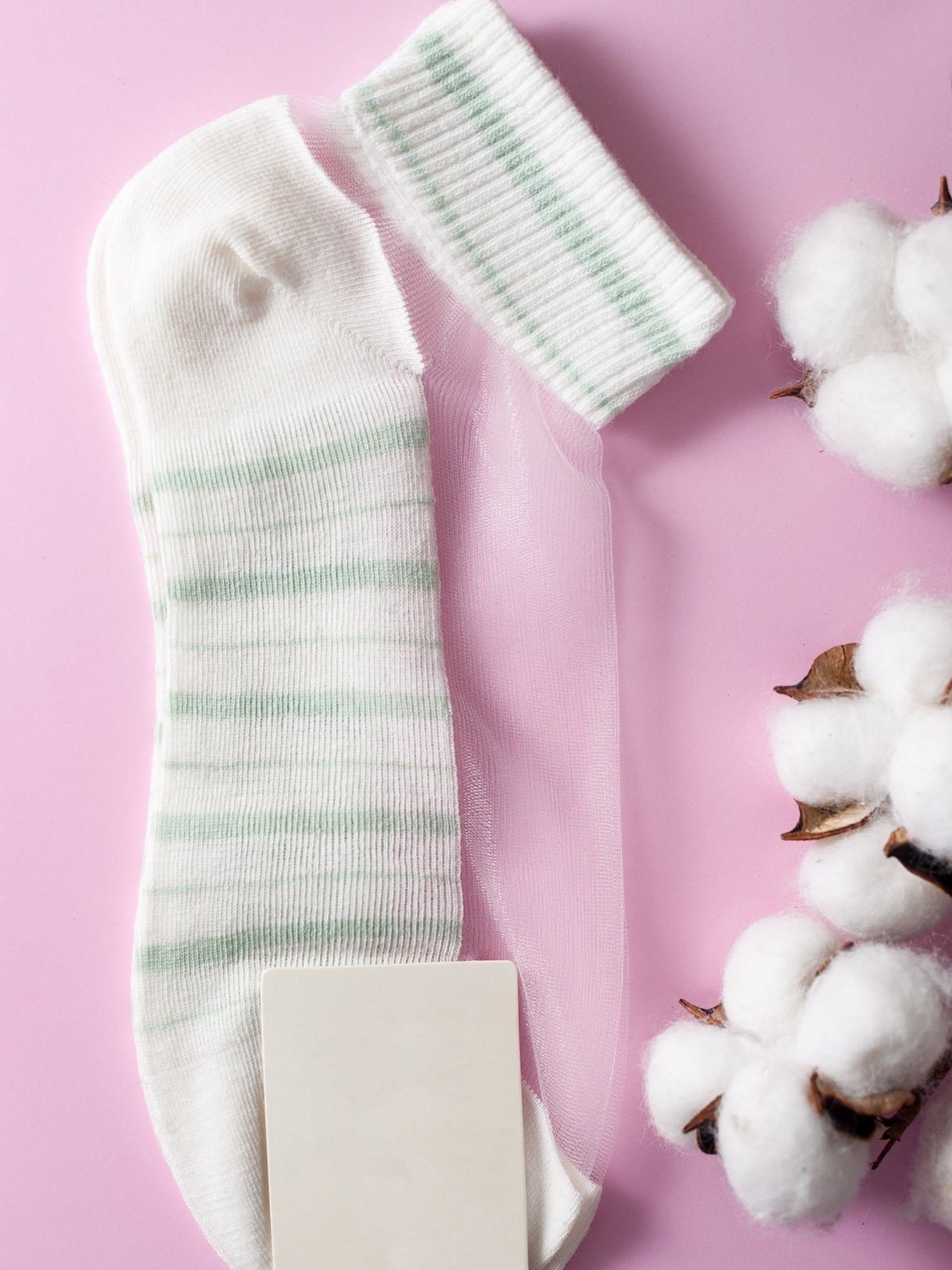 Носки и гольфы ISSA Plus модель NS-48_whitemint Фото