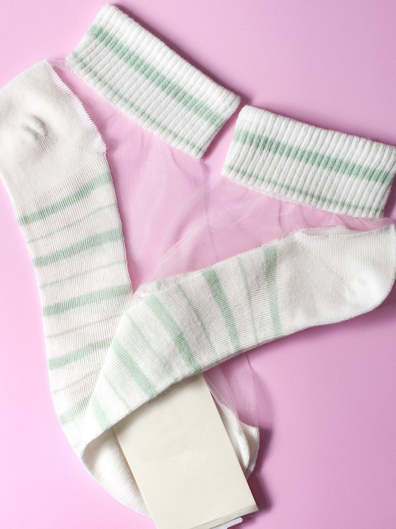 Носки и гольфы ISSA Plus модель NS-48_whitemint Фото