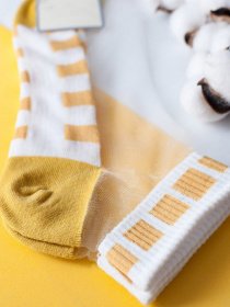 Шкарпетки та гольфи ISSA Plus модель NS-49_whiteyellow Фото