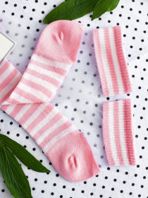 Носки и гольфы ISSA Plus модель NS-50_whitepink Фото
