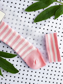 Носки и гольфы ISSA Plus модель NS-50_whitepink Фото