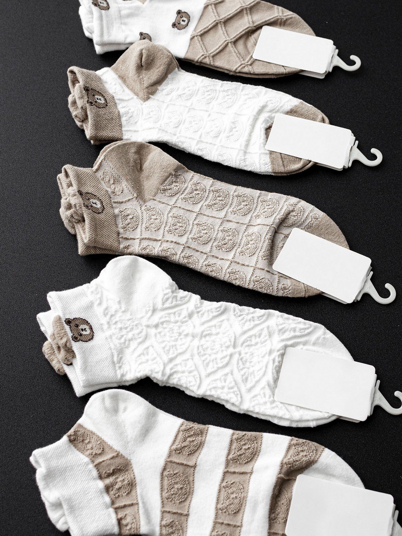 Носки и гольфы ISSA Plus модель NS-57_whitebeige Фото