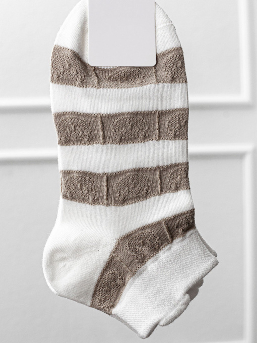 Носки и гольфы ISSA Plus модель NS-57_whitebeige Фото