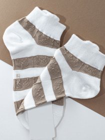 Носки и гольфы ISSA Plus модель NS-57_whitebeige Фото