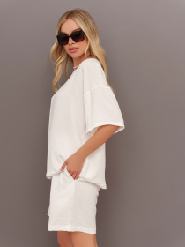 Повсякденний костюм ISSA Plus модель 13437_white Фото