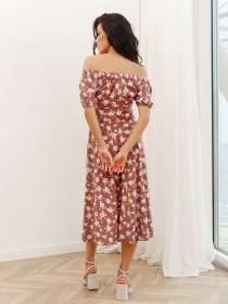 Платья ISSA Plus модель SA-413_brown Фото