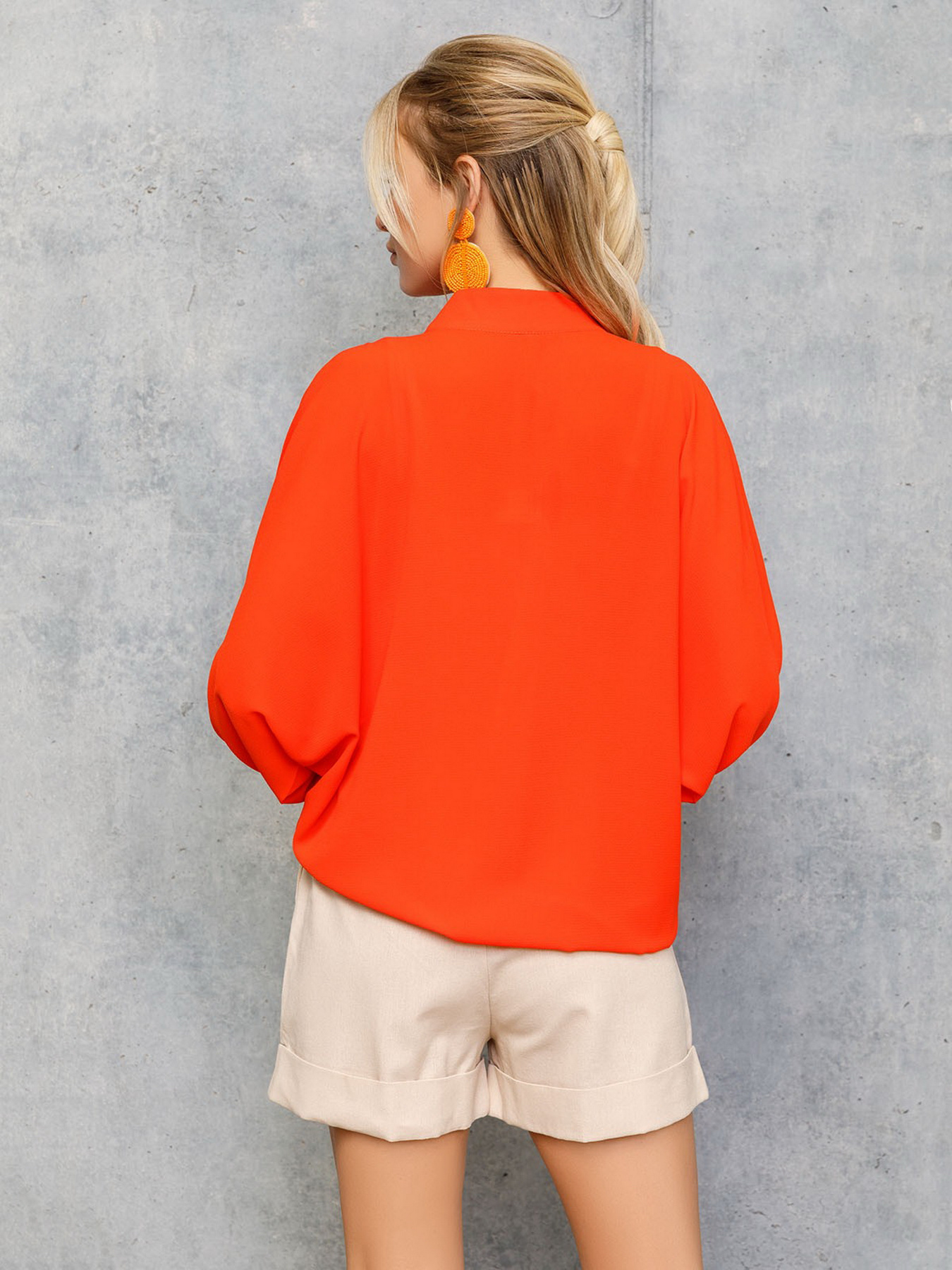 Блуза ISSA Plus модель 12709_coral Фото