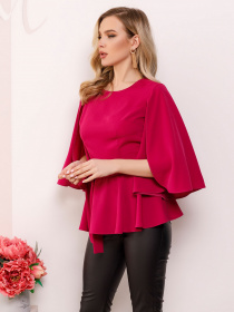 Блуза ISSA Plus модель SA-149_crimson Фото