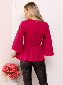 Блуза ISSA Plus модель SA-149_crimson Фото