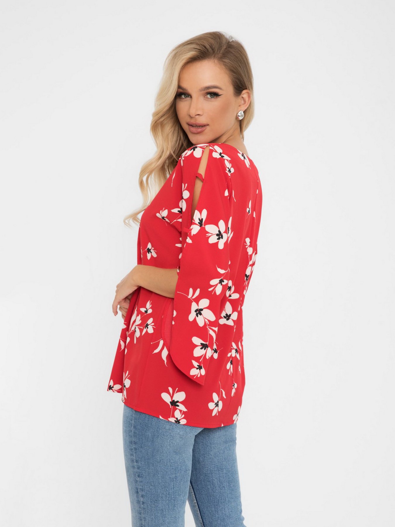 Блуза ISSA Plus модель SA-269_red Фото
