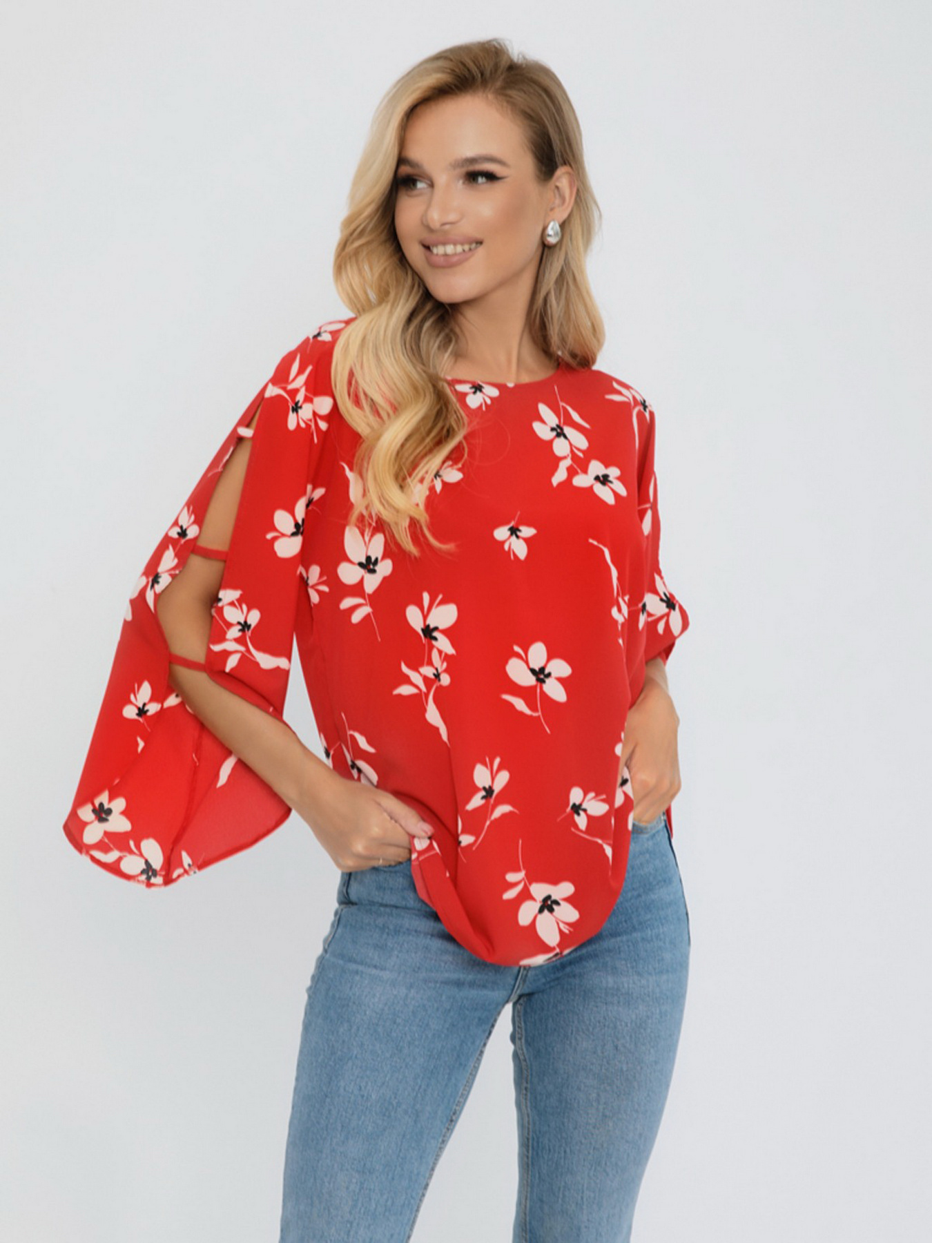 Блуза ISSA Plus модель SA-269_red Фото