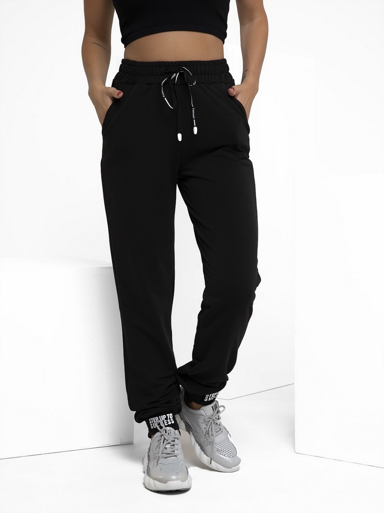 Штаны спортивные ISSA Plus модель 12247_black Фото