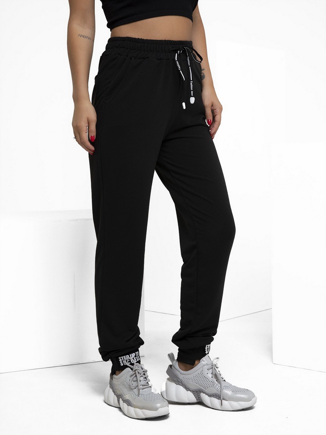 Штаны спортивные ISSA Plus модель 12247_black Фото