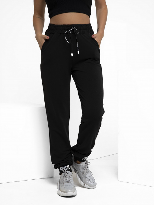 Штаны спортивные ISSA Plus модель 12247_black Штаны спортивные ISSA Plus модель 12247_black Фото