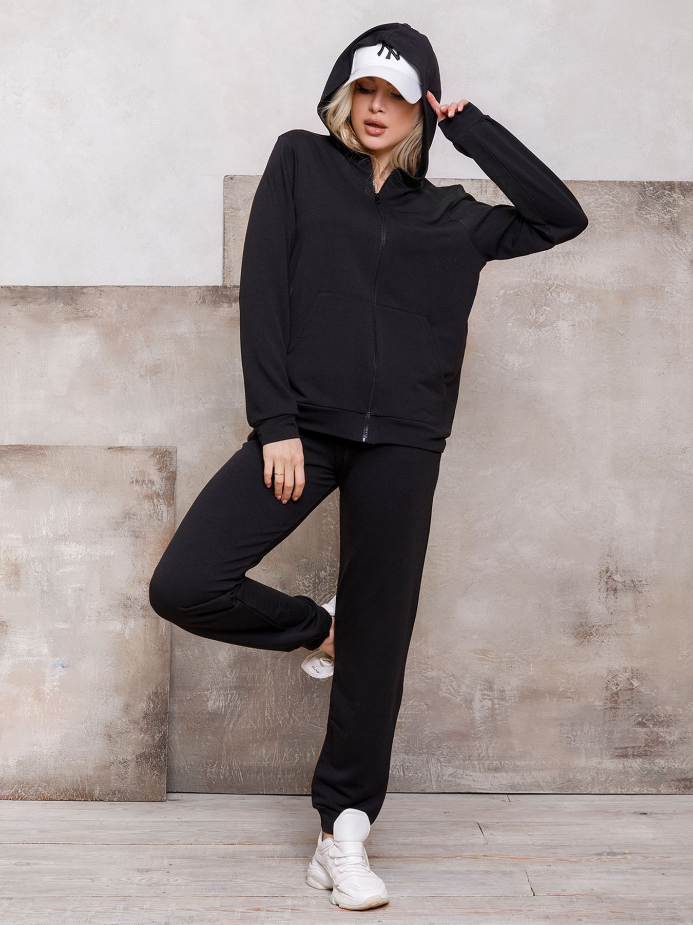 Спортивний костюм ISSA Plus модель 12410_black Фото