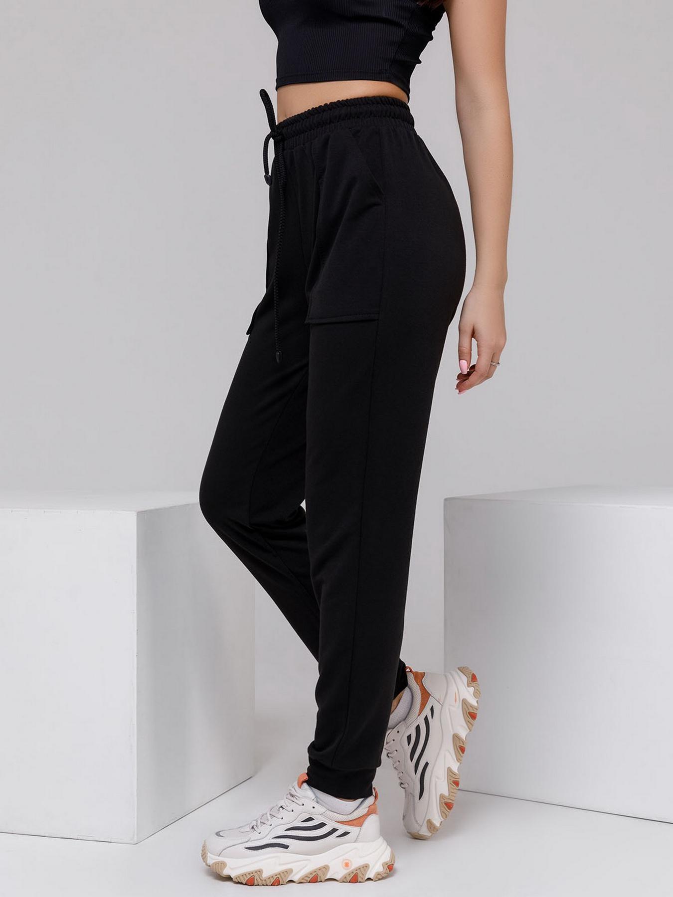 Штаны спортивные ISSA Plus модель 12480_black Штаны спортивные ISSA Plus модель 12480_black Фото