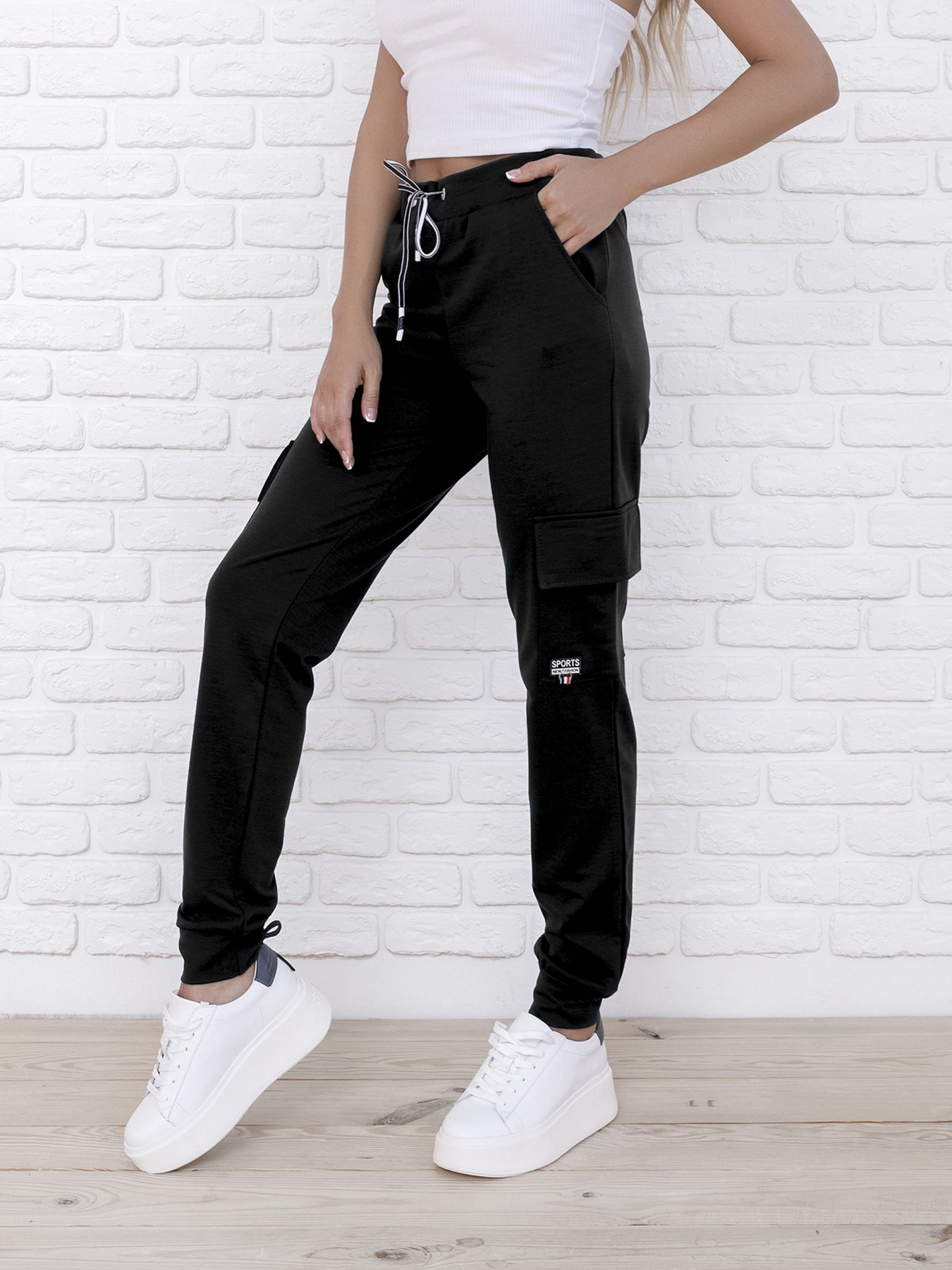 Штаны спортивные ISSA Plus модель 9980_black Штаны спортивные ISSA Plus модель 9980_black Фото