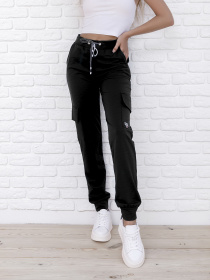 Штаны спортивные ISSA Plus модель 9980_black Штаны спортивные ISSA Plus модель 9980_black Фото