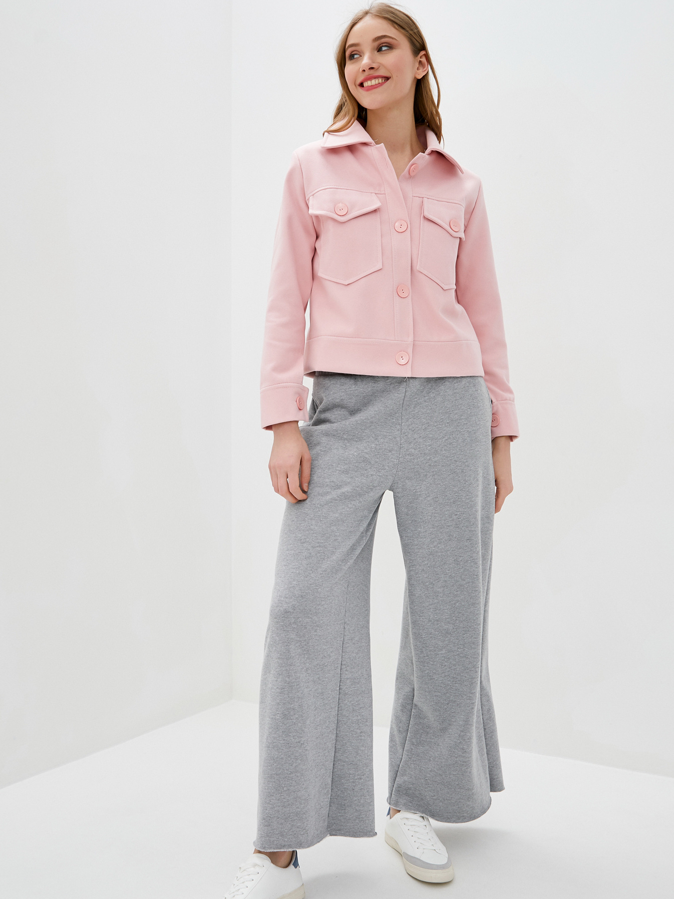 Куртка-рубашка ISSA Plus модель SA-111_pink Фото