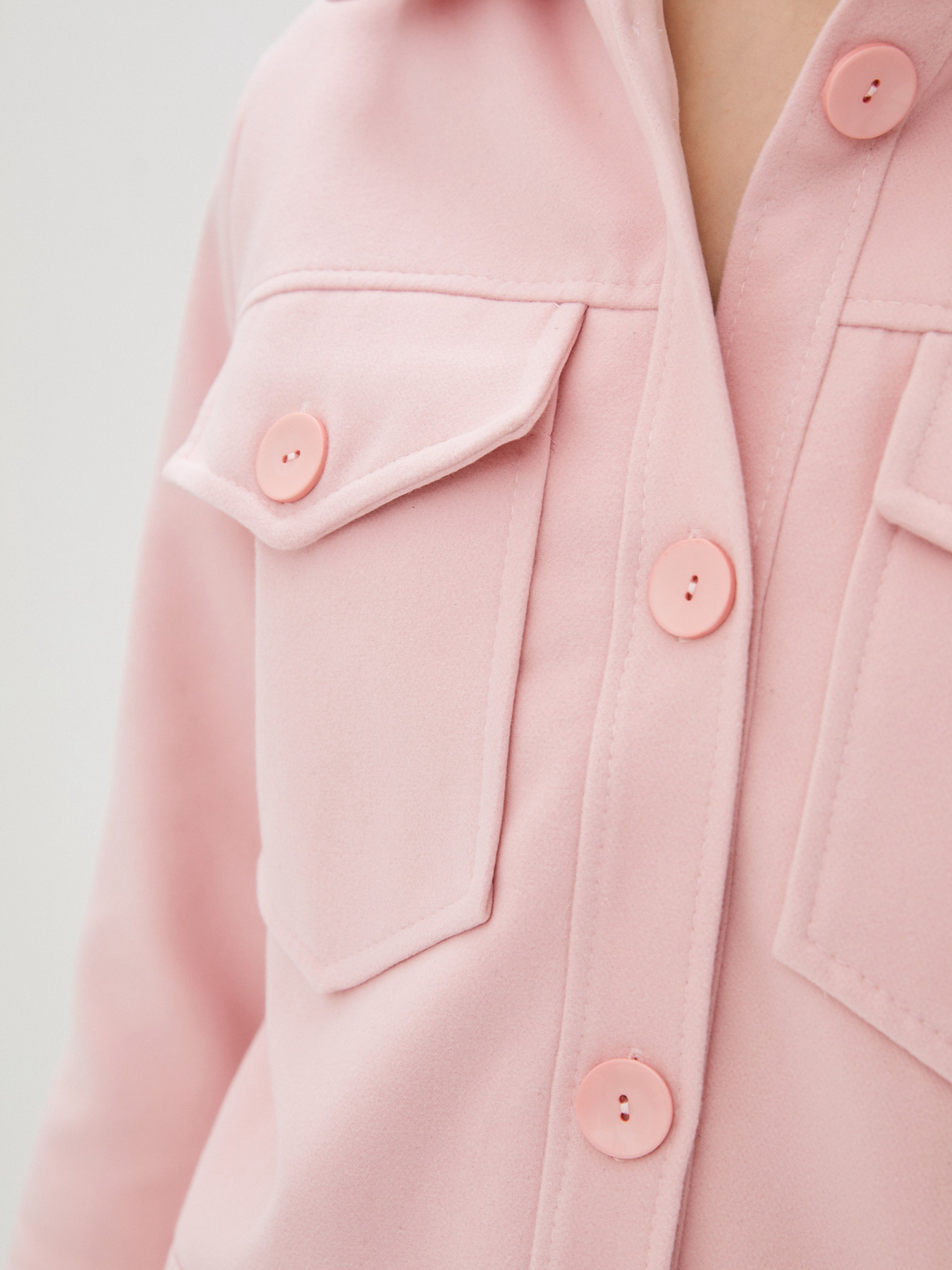 Куртка-рубашка ISSA Plus модель SA-111_pink Фото