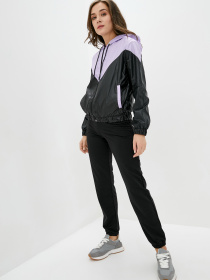 Ветровка ISSA Plus модель SA-122_blacklilac Фото