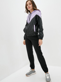 Ветровка ISSA Plus модель SA-122_blacklilac Фото