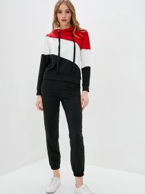 Спортивний костюм ISSA Plus модель SA-33_blackred Фото