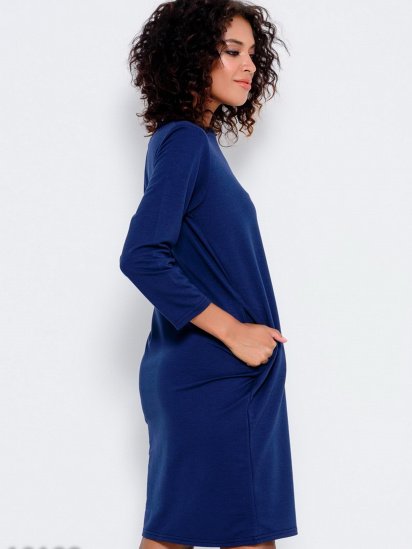 Сукня міні ISSA Plus модель 10188_darkblue — фото - INTERTOP