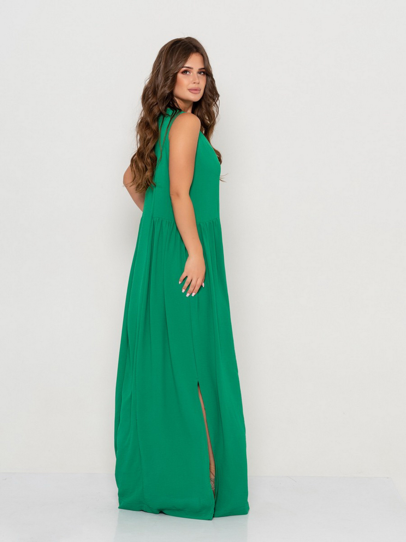 Сарафан ISSA Plus модель 10630_green Сарафан ISSA Plus модель 10630_green Фото