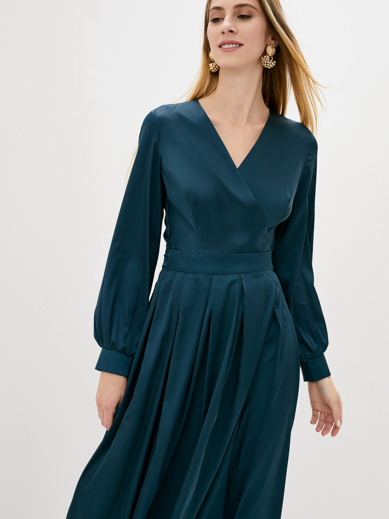 Сукня максі ISSA Plus модель 12273_green Фото