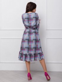 Сукня міді ISSA Plus модель 12427_grey Фото