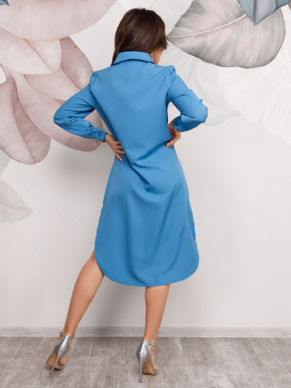 Сукня міді ISSA Plus модель 12492_blue — фото 3 - INTERTOP