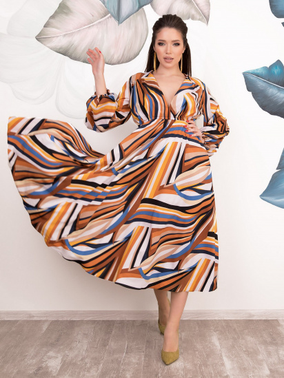 Сукні ISSA Plus модель 12537_multicolor - фото