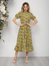 Платья ISSA Plus модель 12577_multicolor Фото