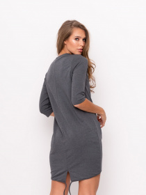 Сукня міні ISSA Plus модель 9011_darkgray Фото