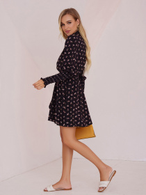 Сукня міні ISSA Plus модель SA-119_black Фото