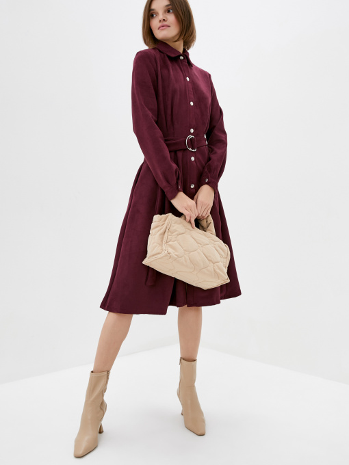 Платье миди ISSA Plus модель SA-85_purple Фото