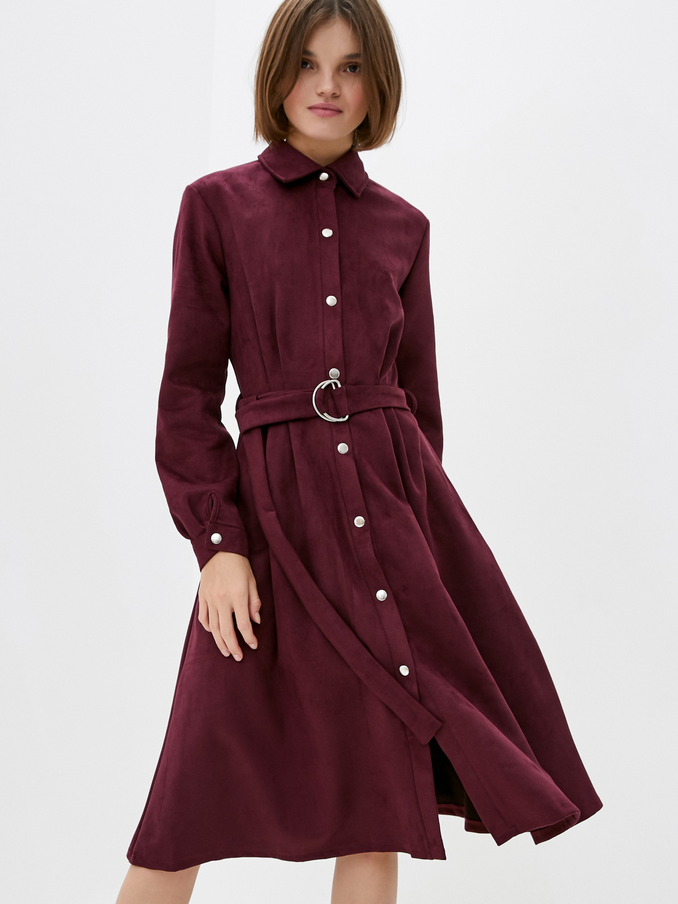 Платье миди ISSA Plus модель SA-85_purple Платье миди ISSA Plus модель SA-85_purple Фото