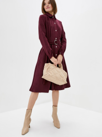 Платье миди ISSA Plus модель SA-85_purple Платье миди ISSA Plus модель SA-85_purple Фото