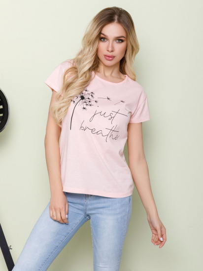 Футболка ISSA Plus модель WN20-129_pink - фото