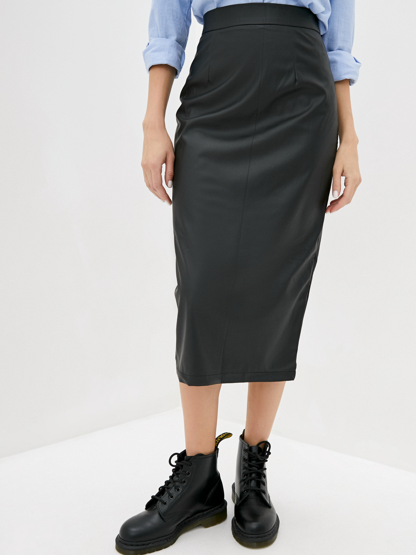 Юбка миди ISSA Plus модель 12125_black Фото