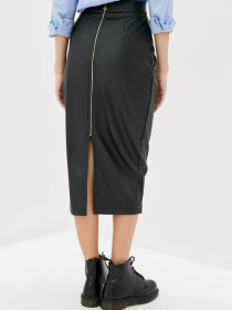 Юбка миди ISSA Plus модель 12125_black Фото