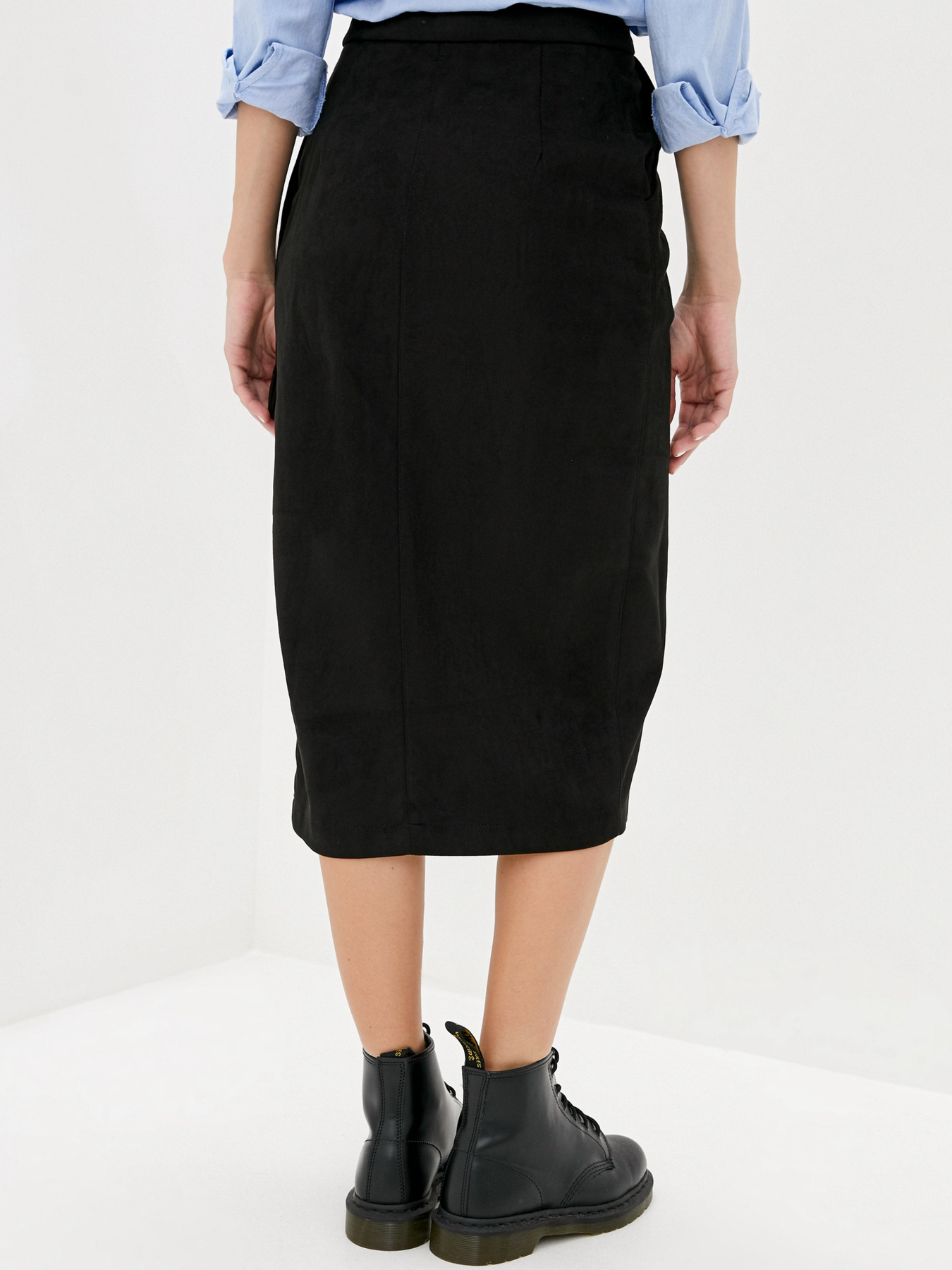 Юбка миди ISSA Plus модель 12201_black Фото