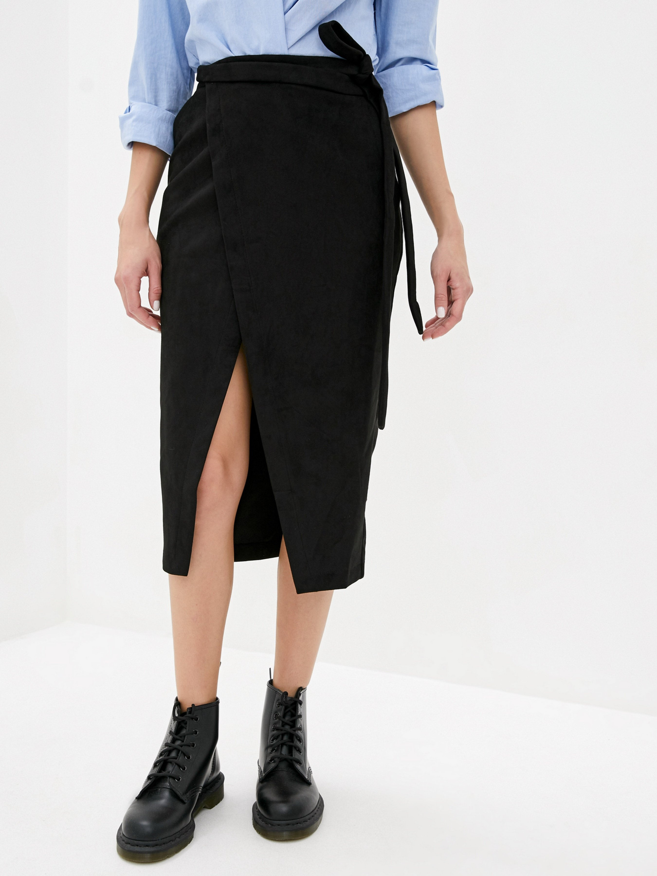 Юбка миди ISSA Plus модель 12201_black Фото