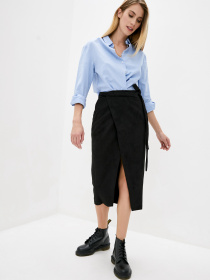 Юбка миди ISSA Plus модель 12201_black Фото